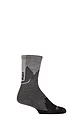 Mens and Women's 1 Pair BUFF Hike Merino Lightweight Crew Length Socks - Black