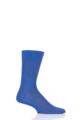 Mens 1 Pair Falke Milky Way High Shine Silky Viscose Socks - Blue