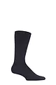 Mens 1 Pair Falke Airport Plain Virgin Wool and Cotton Business Socks - Anthracite Melange