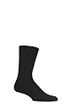 Mens 1 Pair Falke Teppich Im Schuh 'Carpet In Shoe' Virgin Wool Ribbed Socks - Black