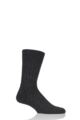 Mens 1 Pair Falke Teppich Im Schuh 'Carpet In Shoe' Virgin Wool Ribbed Socks - Anthracite