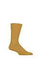 Mens 1 Pair Falke Lhasa Rib Cashmere Blend Casual Socks - Brass