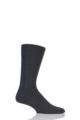 Mens 1 Pair Falke Lhasa Rib Cashmere Blend Casual Socks - Anthracite Melange