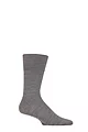 Mens 1 Pair Falke ClimaWool Recycled Yarn Socks - Light Grey