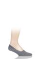 Mens 1 Pair Falke Invisible Step Shoe Liners - Light Grey Melange