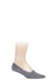 Mens 1 Pair Falke Invisible Step Shoe Liners - Light Grey Melange