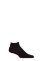 Mens 1 Pair Falke Sensitive London Cotton Trainer Socks - Black