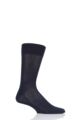 Mens 1 Pair Falke Sensitive Malaga with Pressure Free Top Socks - Dark Navy