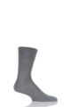 Mens 1 Pair Falke Tiago Classic Fil d'Ecosse Mercerised Cotton Socks - Light Grey Melange