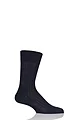 Mens 1 Pair Falke Milano Rib 97% Fil d'Ecosse Cotton Socks - Dark Navy