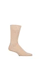 Mens 1 Pair Falke Sensitive Malaga with Pressure Free Top Socks - Pebble Melange