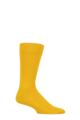 Mens 1 Pair Falke Sensitive London Cotton Left and Right Socks With Comfort Cuff - Mustard