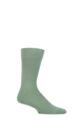 Mens 1 Pair Falke Sensitive London Cotton Left and Right Socks With Comfort Cuff - Sage