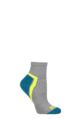 1000 Mile 1 Pair Activ Repreve Short Sports Socks - Silver Teal