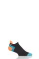 Mens and Ladies 1 Pair 1000 Mile Ultimate Tactel Multi-Sport Trainer Liner - Charcoal Turquoise