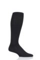 Mens 1 Pair Falke Travel and Comfort Energizing Cotton Compression Socks - Black