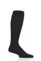 Mens 1 Pair Falke Ultra Energising Cotton Compression Socks - Dark Navy