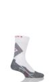 Mens 1 Pair Falke Low Compression 4 Grip Football and Sports Socks - White