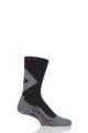 Mens 1 Pair Falke Low Compression 4 Grip Football and Sports Socks - Black