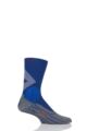 Mens 1 Pair Falke Low Compression 4 Grip Football and Sports Socks - Blue