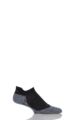 Mens 1 Pair Falke TK5 Lightweight Cushioned Trekking Invisible Socks - Black