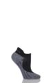 Ladies 1 Pair Falke TK5 Lightweight Cushioned Trekking Invisible Socks - Black