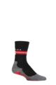 Mens 1 Pair Falke RU5 Ultra Light Cushioned Run Socks - Black