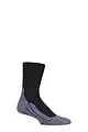 Mens 1 Pair Falke RU4 Cushioned Wool Sports Crew Socks - Black