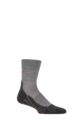 Mens 1 Pair Falke RU4 Cushioned Wool Sports Crew Socks - Grey