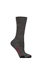 Women's 1 Pair Falke TK2 Medium Volume Ergonomic Cushioned Trekking Socks - Asphalt