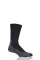 Mens 1 Pair Falke TK2 Medium Volume Ergonomic Cushioned Trekking Socks - Black