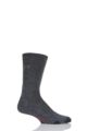 Mens 1 Pair Falke TK2 Medium Volume Ergonomic Cushioned Trekking Socks - Asphalt