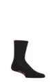 Mens and Women's 1 Pair Falke Walkie Light Cushioned Virgin Wool Walking Socks - Black