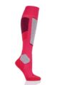 Ladies 1 Pair Falke SK4 Light Volume Wool Ski Socks - Pink