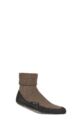 Mens 1 Pair Falke Cosyshoe Virgin Wool Home Socks - Brown Melange