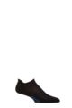 Mens and Ladies 1 Pair Falke Cool Kick Trainer Socks - Black