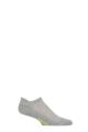 Mens and Ladies 1 Pair Falke Cool Kick Trainer Socks - Light Grey