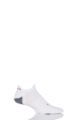 Mens 1 Pair Falke RU5 Invisible Performance Running Socks - White