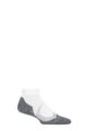 Mens 1 Pair Falke RU4 Cool Short Cushioned Sports Short Socks - White