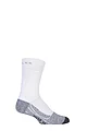 Mens 1 Pair Falke TE2 Medium Volume Ergonomic Cushioned Tennis Socks - White / Grey