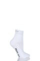 Ladies 1 Pair Falke TE2 Short Medium Volume Ergonomic Cushioned Short Tennis Socks - White