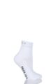 Women's 1 Pair Falke TE2 Short Medium Volume Ergonomic Cushioned Short Tennis Socks - White