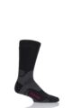 Mens 1 Pair Bridgedale Endurance Trekker Socks For Extended Trekking and Hiking - Black