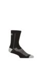 Mens and Women's 1 Pair 1000 Mile All Terrain Repreve Socks - Black / Grey