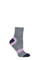 Mens and Ladies 1 Pair 1000 Mile Approach Sock - Navy Mauve