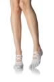 Ladies 1 Pair ToeSox Ballet Cross Full Toe Socks With Grip - Ciao