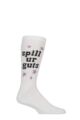 SOCKSHOP Music Collection 1 Pair Olivia Rodrigo Spill Ur Guts Cotton Socks - White
