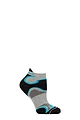 Mens and Women's 1 Pair 1000 Mile Multi Sport Fusion Socklet Socks - Silver / Kingfisher