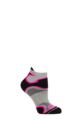 Mens and Ladies 1 Pair 1000 Mile Multi Sport Fusion Socklet Socks - Silver / Pink