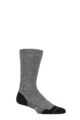 Mens and Ladies 1 Pair 1000 Mile Fusion Walk Sock - Charcoal Marl